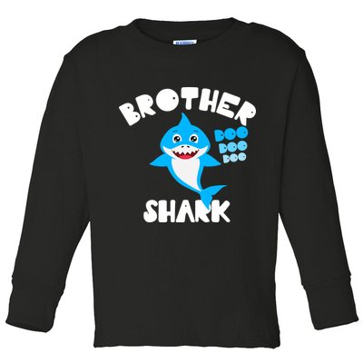 Brother Shark Doo Dpp Dpp Funny Toddler Long Sleeve Shirt