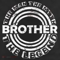 Brother The Man The Myth The Legend 7 Panel Mesh Trucker Snapback Hat
