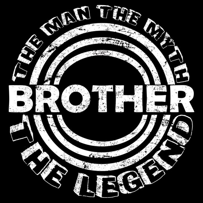 Brother The Man The Myth The Legend 7-Panel Snapback Hat