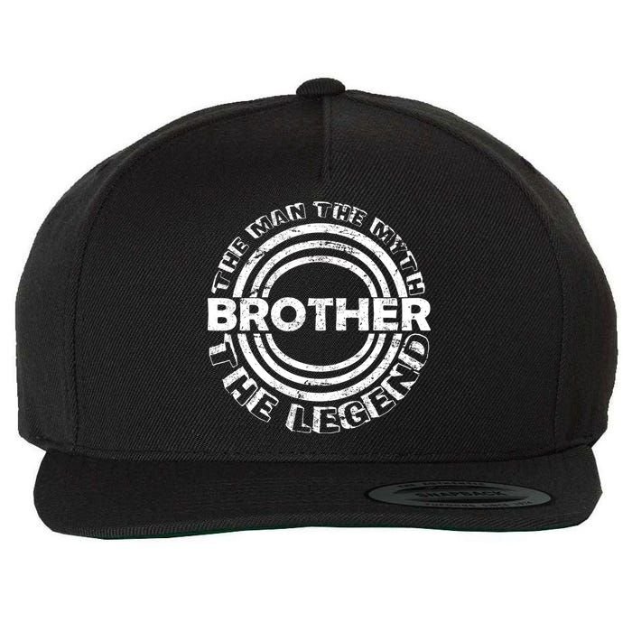 Brother The Man The Myth The Legend Wool Snapback Cap