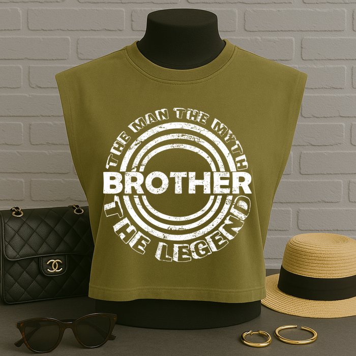 Brother The Man The Myth The Legend Garment-Dyed Women's Muscle Tee