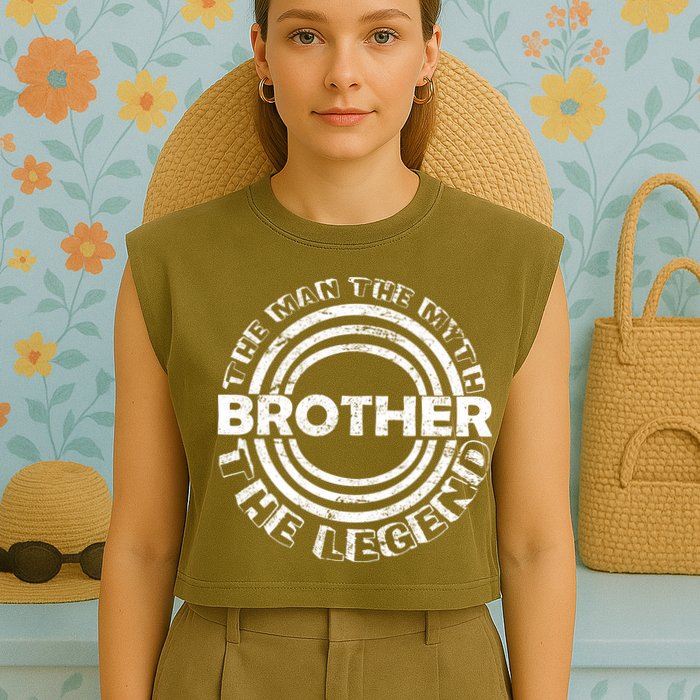 Brother The Man The Myth The Legend Garment-Dyed Women's Muscle Tee