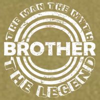 Brother The Man The Myth The Legend Garment-Dyed Women's Muscle Tee