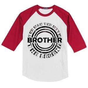 Brother The Man The Myth The Legend Kids Colorblock Raglan Jersey