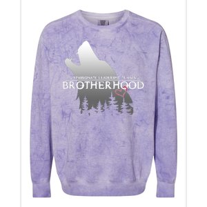 Brotherhood Compassionate Leadership Training Wolf  Colorblast Crewneck Sweatshirt