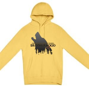 Brotherhood Compassionate Leadership Training Wolf  Premium Pullover Hoodie