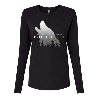 Brotherhood Compassionate Leadership Training Wolf  Womens Cotton Relaxed Long Sleeve T-Shirt