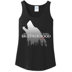 Brotherhood Compassionate Leadership Training Wolf  Ladies Essential Tank