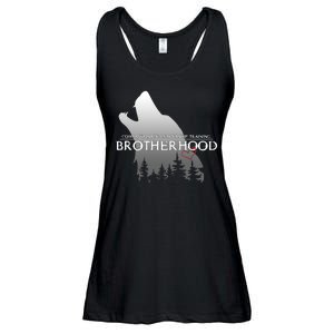 Brotherhood Compassionate Leadership Training Wolf  Ladies Essential Flowy Tank