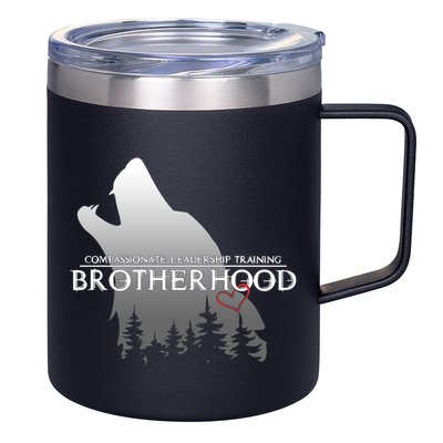 Brotherhood Compassionate Leadership Training Wolf  12oz Stainless Steel Coffee Mug