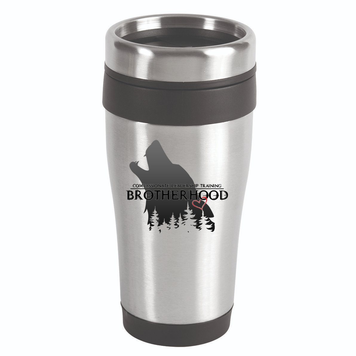 Brotherhood Compassionate Leadership Training Wolf  16oz Travel Tumbler