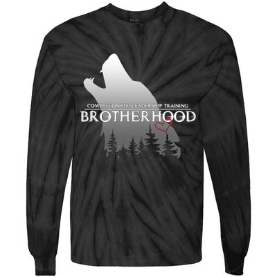 Brotherhood Compassionate Leadership Training Wolf  Tie-Dye Long Sleeve Shirt