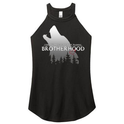 Brotherhood Compassionate Leadership Training Wolf  Women’s Perfect Tri Rocker Tank