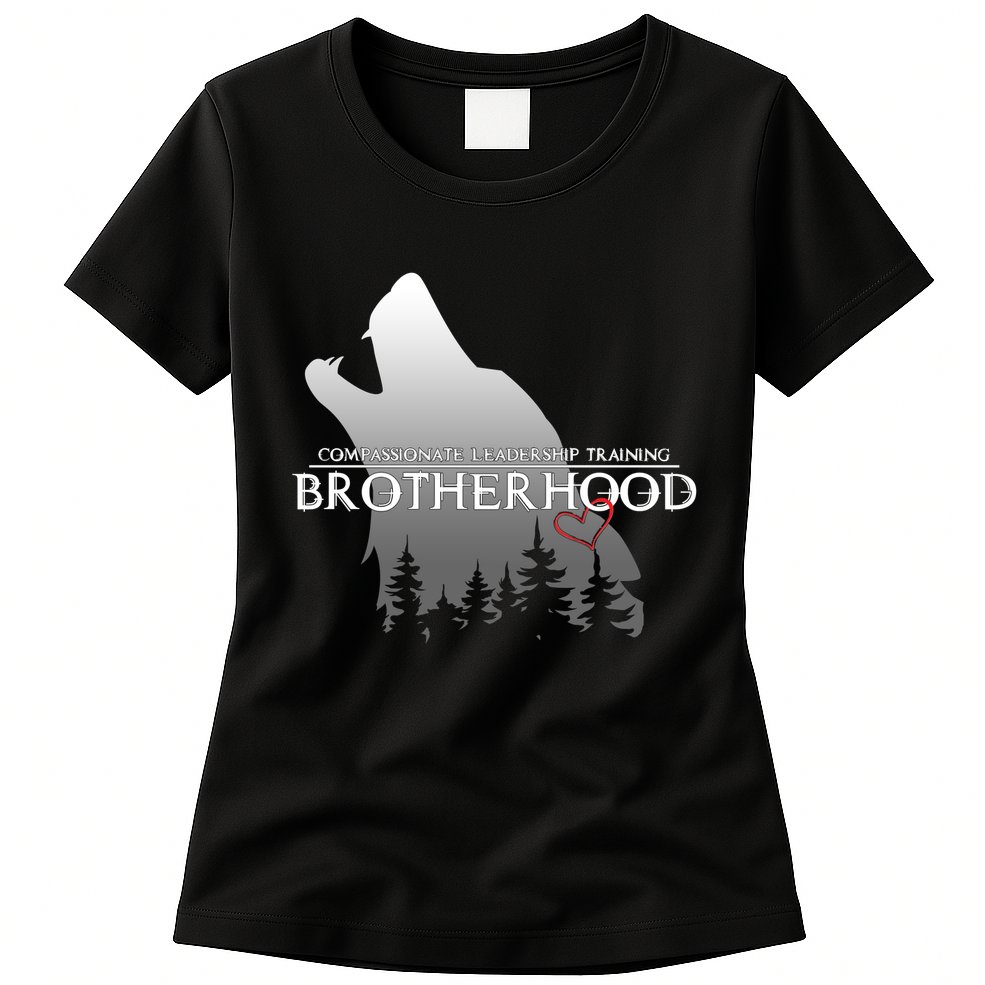 Brotherhood Compassionate Leadership Training Wolf  Womens T-Shirt