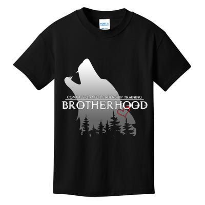 Brotherhood Compassionate Leadership Training Wolf  Kids T-Shirt