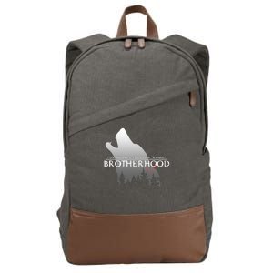 Brotherhood Compassionate Leadership Training Wolf  Cotton Canvas Backpack