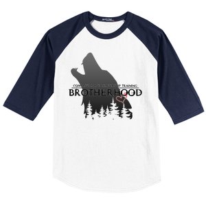 Brotherhood Compassionate Leadership Training Wolf  Baseball Sleeve Shirt