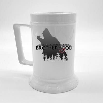 Brotherhood Compassionate Leadership Training Wolf  Beer Stein