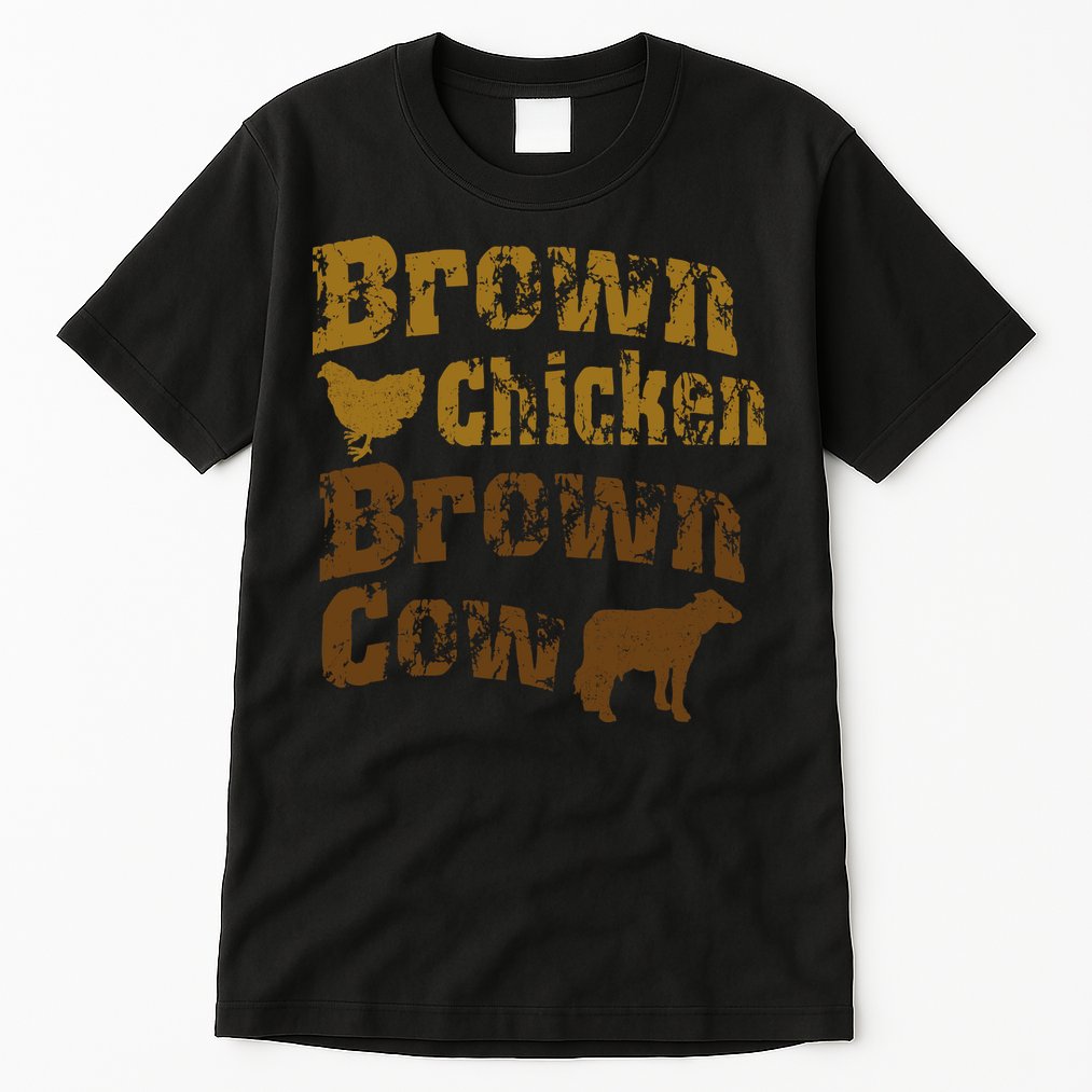 Brown Chicken Brown Cow Tall T-Shirt