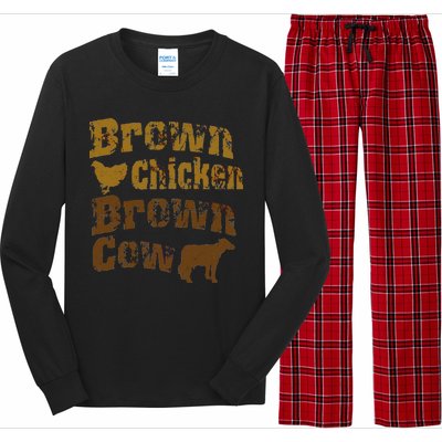 Brown Chicken Brown Cow Long Sleeve Pajama Set