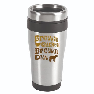 Brown Chicken Brown Cow 16oz Travel Tumbler