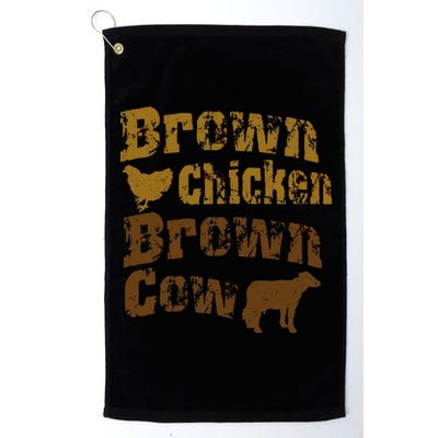 Brown Chicken Brown Cow Platinum Collection Golf Towel