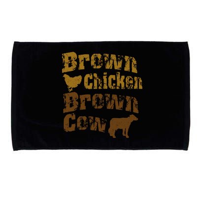 Brown Chicken Brown Cow Microfiber Hand Towel