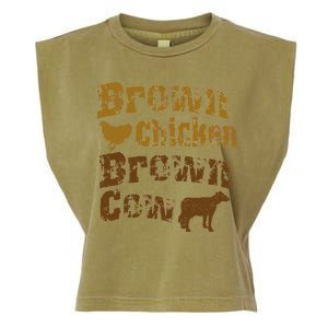 Brown Chicken Brown Cow Garment-Dyed Women's Muscle Tee