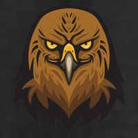 Brown Eagle 7 Panel Mesh Trucker Snapback Hat