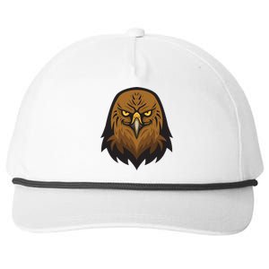 Brown Eagle Snapback Five-Panel Rope Hat