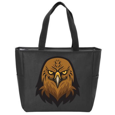 Brown Eagle Zip Tote Bag