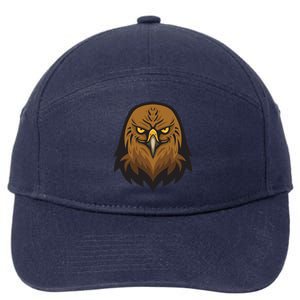 Brown Eagle 7-Panel Snapback Hat