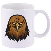Brown Eagle 11oz C Handle Ceramic Mug