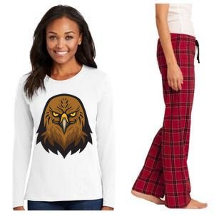 Brown Eagle Women's Long Sleeve Flannel Pajama Set 