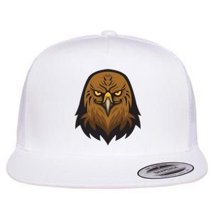 Brown Eagle Flat Bill Trucker Hat