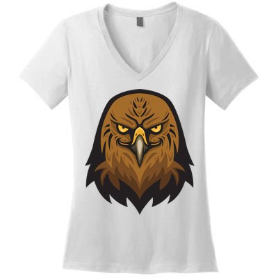 Brown Eagle Women's V-Neck T-Shirt