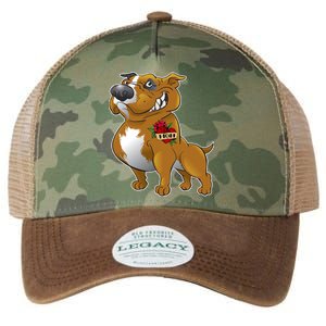 Brown Pitbull I Love Mom Legacy Tie Dye Trucker Hat