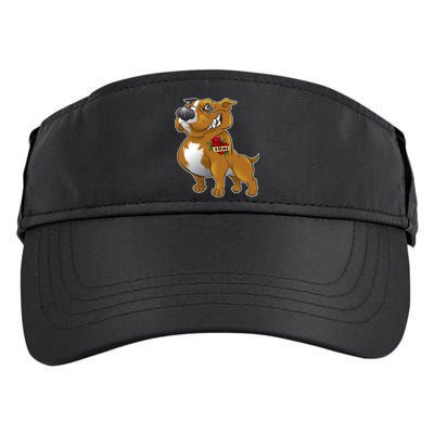 Brown Pitbull I Love Mom Adult Drive Performance Visor