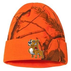 Brown Pitbull I Love Mom Kati Licensed 12" Camo Beanie