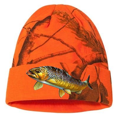 Brown Trout Fish with Fly Kati Licensed 12" Camo Beanie