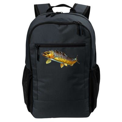 Brown Trout Fish with Fly Daily Commute Backpack