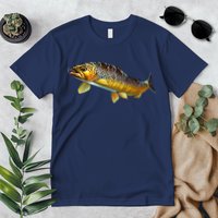 Brown Trout Fish with Fly Premium T-Shirt
