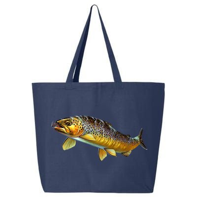 Brown Trout Fish with Fly 25L Jumbo Tote