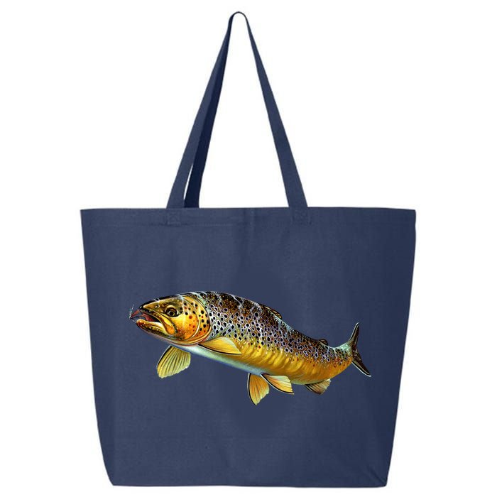 Brown Trout Fish with Fly 25L Jumbo Tote