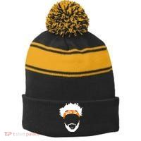Browns Bless 'Em Stripe Pom Pom Beanie