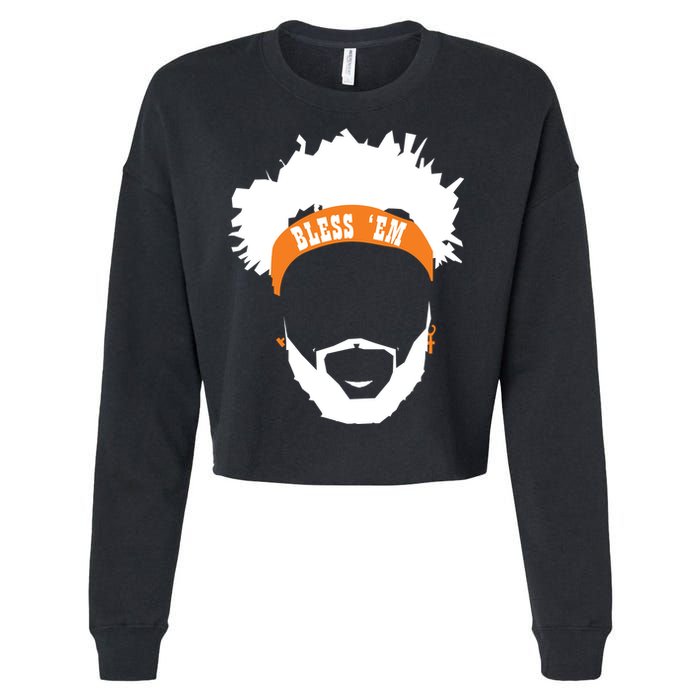 Browns Bless 'Em Cropped Pullover Crew