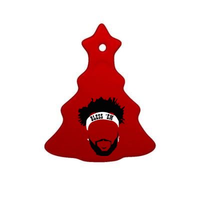 Browns Bless 'Em Ceramic Tree Ornament