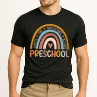 Boho Rainbow Preschool Where The Adventure Begins Teachers Cooling Performance Crew T-Shirt