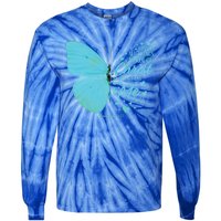 Butterfly Religious Philippians 4:13 Christian Funny Gift Cute Gift Tie-Dye Long Sleeve Shirt