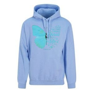 Butterfly Religious Philippians 4:13 Christian Funny Gift Cute Gift Unisex Surf Hoodie